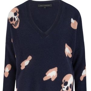 Skull Cashmere Navy Sweater (M) NWT